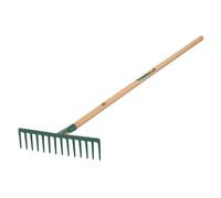 Leborgne Râteau forgé 14 dents droites – Manche bois PEFC 100% – Acier forgé et trempé – 376141