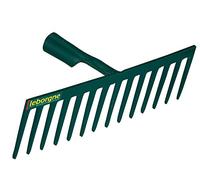 LEBORGNE - Râteau Forgé 14 Dents Droites Douille sans Manche - Outillage de Jardin - Râteaux - Pour Sable, Graviers, Béton, Enrobé - Résistant et Polyvalent