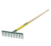 Leborgne Râteau forgé 14 dents droites – Manche bois PEFC 100% – Acier forgé et trempé – 376141