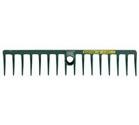 LEBORGNE - Râteau Forgé 16 Dents Courbées Sans Manche - Idéal Pour Ratisser Niveler Épandre Sable Graviers Et Ramasser Débris - Résistant Et Robuste - 40 cm