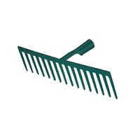 LEBORGNE - Râteau Forgé 16 Dents Droites Douille sans Manche - Outillage de Jardin - Râteaux - Pour Sable, Graviers, Béton, Enrobé - Résistant et Polyvalent