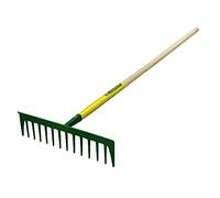 LEBORGNE - Râteaux Batipro Forgé 16 Dents Droites sans Manche - Outillage de Jardin - Râteaux - Pour Sable, Graviers, Béton, Enrobé - Résistant et Polyvalent