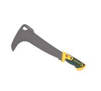 Leborgne Serpe Italie 30 cm Duopro - Lame INOX trempée 50-55 HRC - Manche bi-matière Ergonomique - étui PVC - élagage et débroussaillage