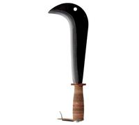 LEBORGNE Serpe italienne 26cm avec manche en bois revêtement cuir