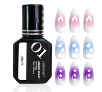 LÉBOZART Gel UV Milky Vernis Semi-Permanent pour Airbrush ongle - Effet Lait Transparent Naturel - Manucure Dégradé - Babyboomer - Nail Art - Séchage Lampe UV/LED
