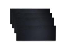 Lebrun Couverts - 4 Assiettes Ardoise Rectangulaire - Parfait pour vos Planches Apéro ou vos Plateaux de Fromage et Charcuterie - Service Qualité Restauration - Plateau Apéritif et Tapas - 30 x 12cm