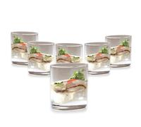 Lebrun Couverts - Ellipse Verrine - Boite De 6 Verrines - 9 cl - Verrines Ovale En Verre Pour Les Dégustations et Desserts