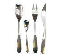 Lebrun Couverts - Ménagère EMERAUDE, Service 24 Pièces - Service de Table - Acier Inox - Fourchette - Cuillère - Couteaux Table - Set Couvert Cuisine - Set Couverts de Table - 6 Personnes - Vaisselle