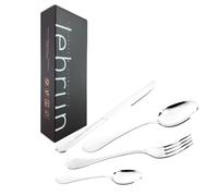 Lebrun Couverts - Ménagère MOZART et Service 24 Pièces - Service de Table - Acier Inox - Fourchettes - Cuillères - Couteaux Steak - Set Couvert Cuisine - Couverts de Table - 6 Personnes