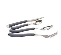 Lebrun Ménagère et Service 24 Pièces - Acier Inox - Set de 24 Couverts Art de la table - 6 Fourchettes, 6 Couteaux, 6 Cuillères à soupe et 6 Petites Cuillères