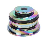 Lebycle Mountain Bike Headset Road Bicycle Double roulement Headset Aluminium alliage léger durable Haute précision Rotation lisse pour le vélo de route de montagne 28,6x44