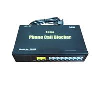 LeCall TB208 Blocage d'appels téléphoniques à 2 lignes pour téléphones fixes, 500 numéros de liste blanche + blocage automatique des appels robots + blocage manuel de 1000 numéros d'appel de personnes