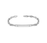 LeCalla Bracelet en argent sterling 925 massif pour homme | Chaîne italienne classique | Bracelet chaîne d'identification pour homme en argent (19,5, 20,3, 21,6, 22,9 cm) fabriqué en Italie, Length 8