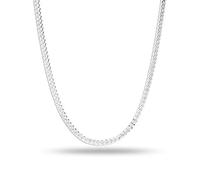 LeCalla Collier en argent sterling 925 avec fermoir à ressort pour homme et femme 1,3 mm, 2 mm, Length 16 Inches (Women's Choker Length), Argent, Pas de gemme