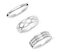 LeCalla Ensemble de bagues d'orteil ouvertes en argent sterling 925 pour femme, réglables et minimalistes, Argent, Aucune pierre précieuse