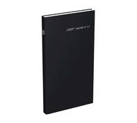 LECAS - 1 Agenda Journalier de Comptoir Euro/Cent Noir - Janvier 2027 à Décembre 2027 - Dimension 15 x 27 cm
