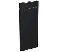 Lecas - 1 Agenda Long Travers Noir - Janvier 2026 à Décembre 2026 - Format 14 x 35 cm