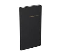 LECAS - 1 Agenda Semainier de Poche SPAZIO - Lisibilité Optimal - Janvier 2026 à Décembre 2026 - Dimension 9 x 17 cm - Couleur Noire
