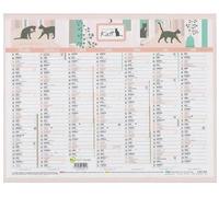 LECAS - 1 Calendrier Mural Annuelle Illustré KATT - 27 x 21 cm - Période : Décembre 2026 à Janvier 2028