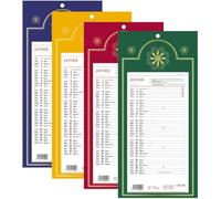 LECAS - 1 Plaque Calendrier Mensuel Long Classique - Janvier 2026 à Décembre 2026 - Dimension 16 x 33,3 cm - 4 coloris disponibles