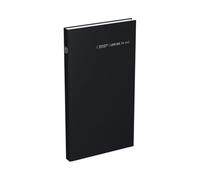 LECAS Agenda Civil Comptoir Euros-Centimes, 2027 Journalier, 15x27cm, Noir | Couverture rigide
