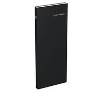 LECAS Agenda Long Travers 2027, 14X35 cm, 1 Jour A La Page, Noir