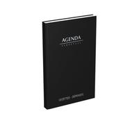 Generique Agenda perpétuel Recettes-Dépenses Journalier 14x22 cm Couverture rigide Noire