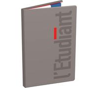 LECAS - Agenda Semainier de Poche L'Etudiant - Dimension 10 x 15 cm - Août 2026 à Août 2027 - Couverture PVC Gris