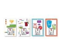 Lecas bloc éphéméride 6 x 9 cm comique 2014 sur plaque femina 17 x 25 cm assortie 400038298 G