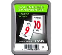 LECAS Calendrier Bloc Neutre pour Ephéméride 2023 6x9 cm