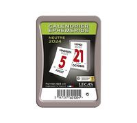 LECAS Calendrier Bloc Neutre pour Ephéméride 2023 6x9 cm
