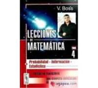 Lecciones De Matematicas. Probabilidad. Información. Estadística Tomo 4 - Boss V. Boss V (Auteur)