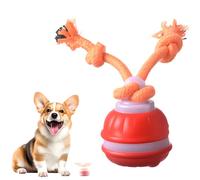 LECDOA Jouet interactif pour chien, balle roulante automatique à activation tactile, rechargeable par USB, convient pour les chats et les chiots de petite et moyenne taille (orange)