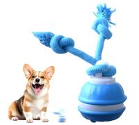 LECDOA Jouet interactif pour chien, balle roulante automatique activée par le toucher, rechargeable par USB, convient pour les chats et les chiots de petite et moyenne taille (bleu)
