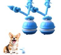 LECDOA Jouets interactifs pour chien, balle roulante automatique intelligente à activation tactile, rechargeable par USB, convient pour les chats et les chiots de petite et moyenne taille (bleu, 2