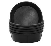 LECEHIVO Lot de 6 mangeoires en caoutchouc de 40,7 x 11,9 cm - Grand seau d'alimentation utilitaire pour nourrir les cochons, chiens, chevaux, chèvres, poulets, animaux