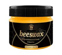 Lecerrot Cire D'Polissage, Cire d'abeille Naturelle pour L'Entretien du Bois, Cire d'abeille pour L'Entretien des Meubles, Assaisonnement du Bois Cire d'abeille pour Meubles Sol Tables Chaises 85g