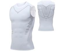 Lecerrot Corps serré pour Hommes - Tummy Control Compression Débardeur Hommes Corps Minceur Chemises sans Manches - Shapewear Tight Undershirt Skin-Friendly pour Le Cyclisme