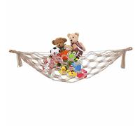 Lecerrot Jouets de rangement pour hamacs, jouets, doudou, filet de rangement, hamac mural, décoration pour chambre à coucher