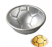 Lecerrot Moule à gâteau en football | Moule à gâteau en métal en ballon football | Moules à gâteau en alliage d'aluminium antiadhésifs pour fête d'anniversaire garçon