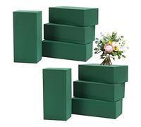 Lecerrot Mousse Florale - Mousse Florale Sèche, 8 Pièces Mousse Verte pour Compositions Florales, Boue Artificielle Fleuriste en Mousse pour Paniers Fleurs, Décorations Table, Mariage