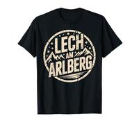 Lech Am Arlberg Montagne Coucher de Soleil Alpin T-Shirt