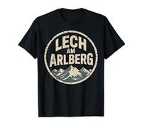 Lech Am Arlberg Montagne Coucher de Soleil Alpin T-Shirt