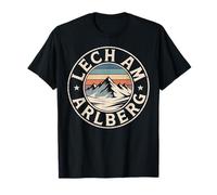 Lech Am Arlberg Montagne Coucher de Soleil Alpin T-Shirt