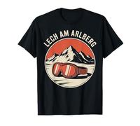 Lech Am Arlberg Montagne Coucher de Soleil Alpin T-Shirt