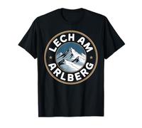 Lech Am Arlberg Montagne Coucher de Soleil Alpin T-Shirt
