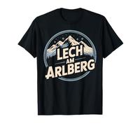 Lech Am Arlberg Montagne Coucher de Soleil Alpin T-Shirt