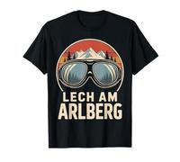 Lech Am Arlberg Montagne Coucher de Soleil Alpin T-Shirt