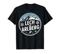 Lech Am Arlberg Montagne Coucher de Soleil Alpin T-Shirt