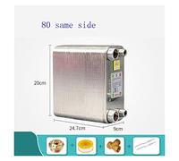 L'échangeur de chaleur d'acier inoxydable de 80 plats a soudé le type chauffe-eau SUS304 de plat,Facile à utiliser(Same Side)